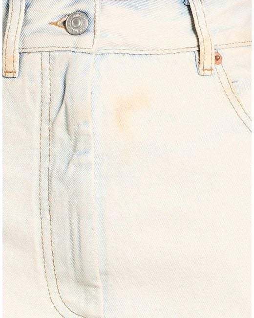 MM6 by Maison Margiela White Tie-Dyed Flared Skirt