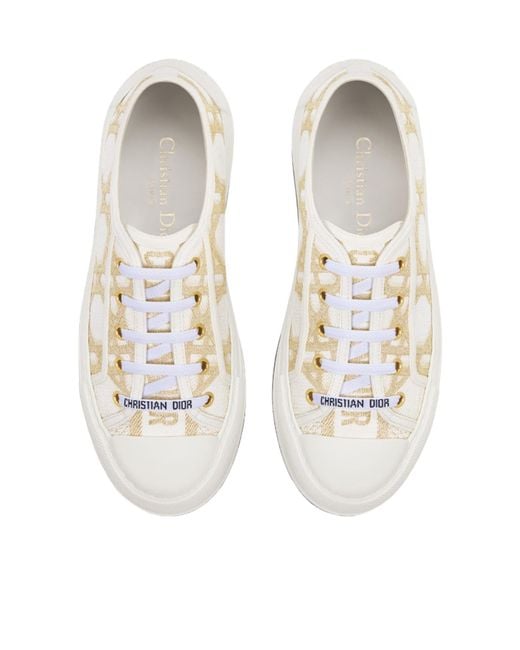 Dior White Christian Walkn Platform Sneakers