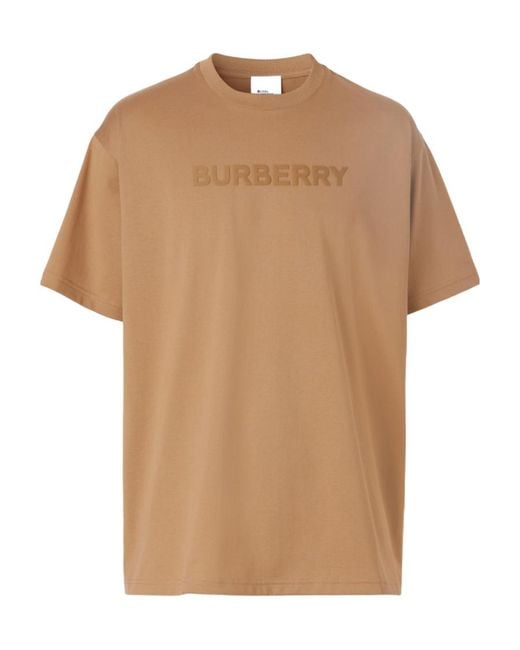 Burberry Natural Logo Printed Crewneck T-Shirt for men