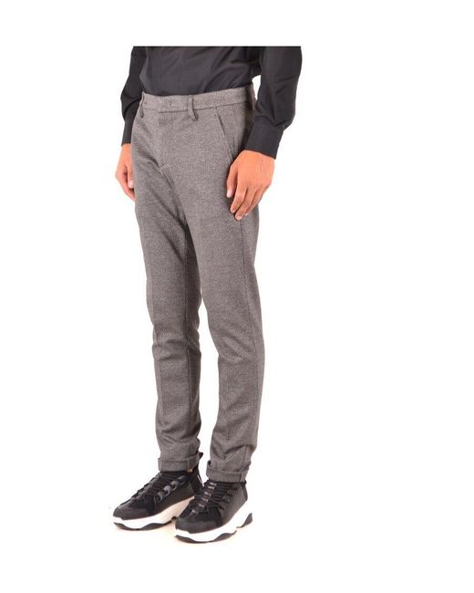 Dondup Gray Trousers for men
