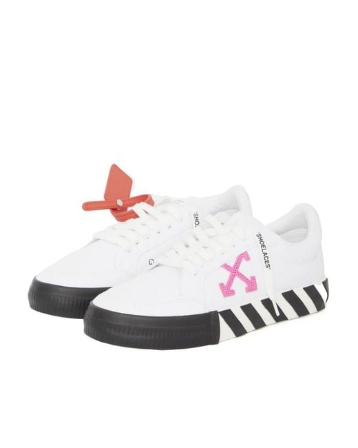 Off-White c/o Virgil Abloh White Vulcanized Low-Top Sneakers
