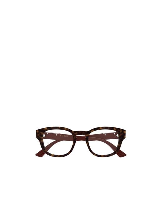 Gucci Multicolor Eyewear Panthos Frame Glasses for men