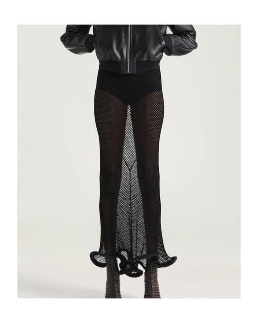 Givenchy Black Midi Kickback Skirt