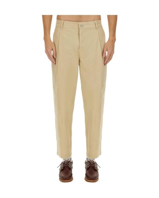 Drole de Monsieur Natural Casual Pants With Belt Loops for men
