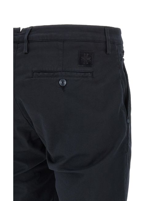 Jacob Cohen Blue Logo Plaque Straight-Leg Trousers for men