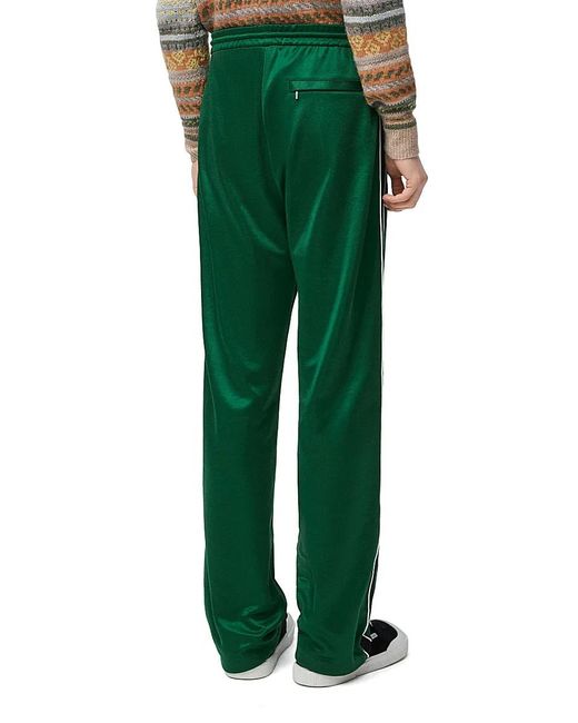 Loewe Green Technical Jersey Tracksuit Trousers for men