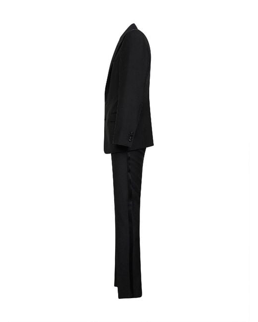 Dolce & Gabbana Black Long-Sleeved Suit for men