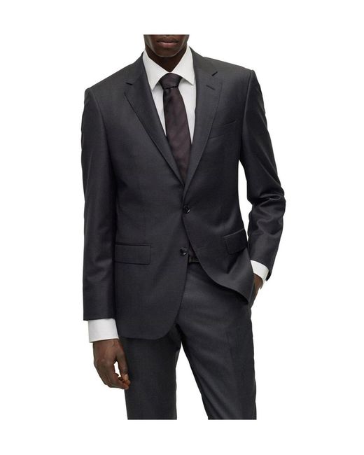 Boss Blue Plain Tailored Blazer for men