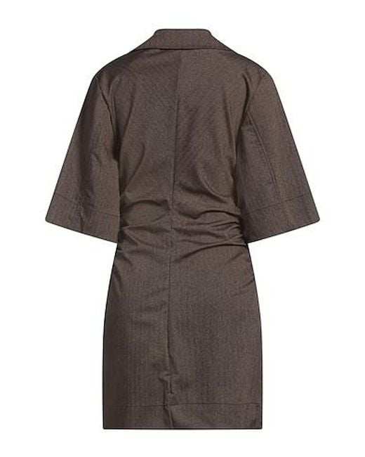 Ganni Brown Suit Dress