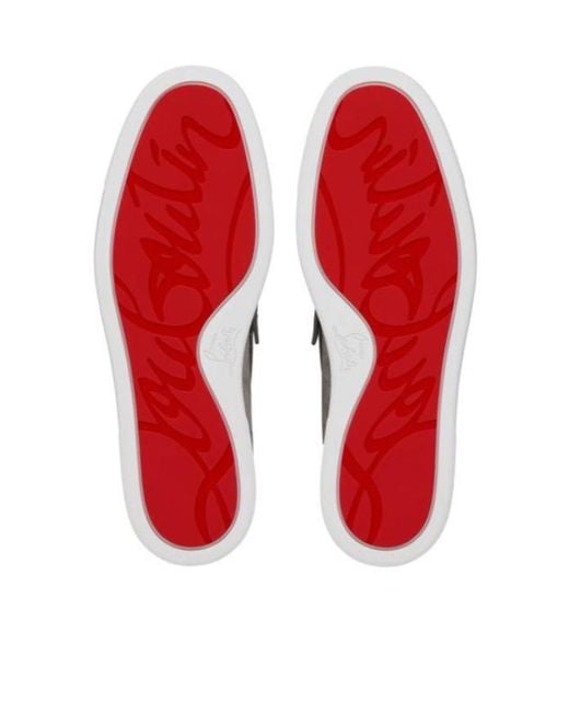 Christian Louboutin Gray Harold I Penny Loafers for men