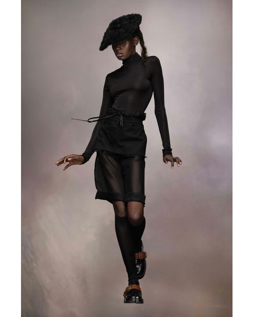 Maison Margiela Black High-Neck Bodysuit