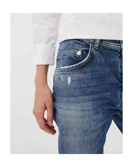 Iceberg Blue Tapered Jeans