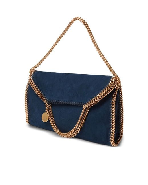 Stella McCartney Blue Falabella Chain-Trim Tote Bag