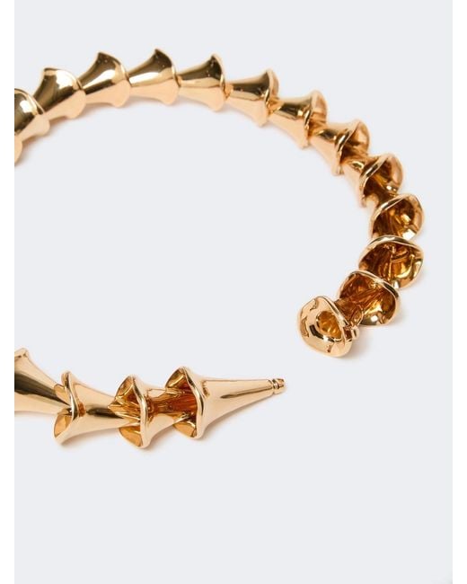 Sportmax Metallic Sculptural Necklace