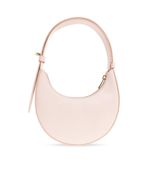 Furla Pink Delizia Logo Printed Mini Shoulder Bag