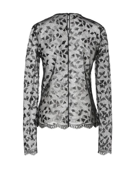 Fendi Gray Cuneo Lace Top