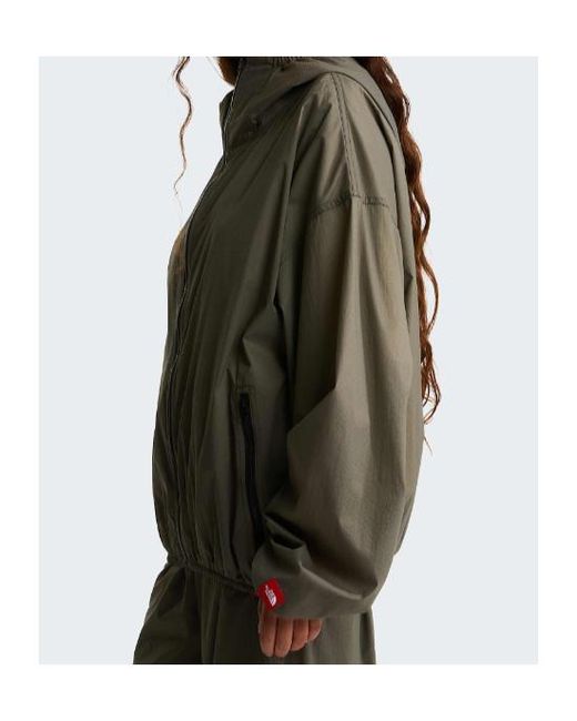 The North Face Green Tnf Box Packable Hooded Wind Jacket for men