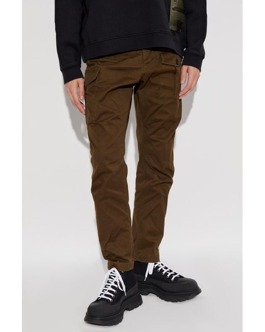 DSquared² Brown Sexy Cargo Pants for men