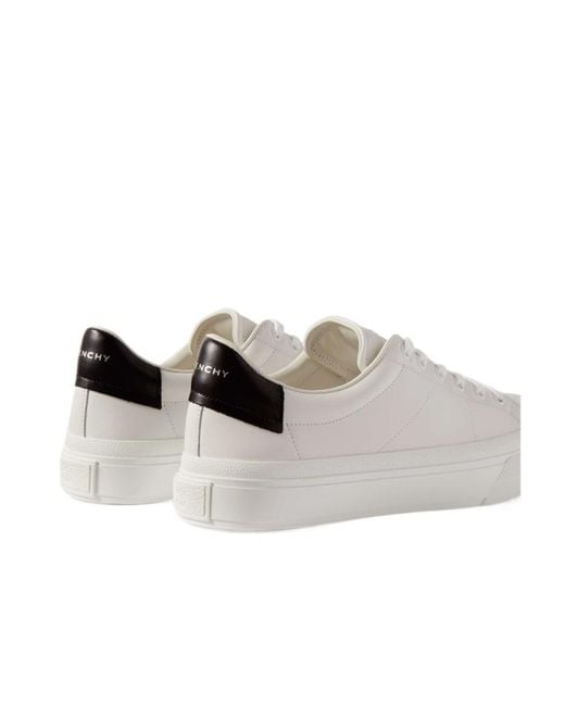 Givenchy White City Court Low-Top Sneakers for men