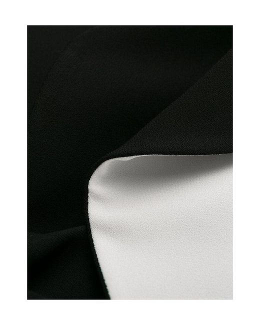 Givenchy Black Ruffle Sleeve Straight Fit Dress