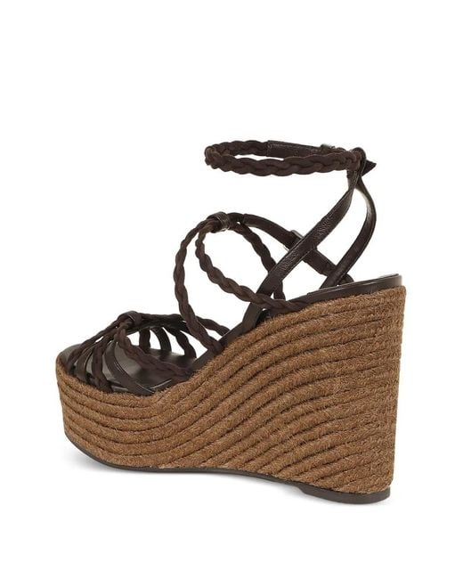 Jimmy Choo Brown Nyra 100 Lamb Calzature