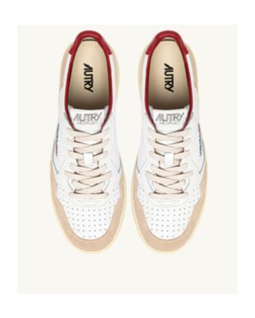 Autry Natural Medalist Lace-Up Sneakers for men