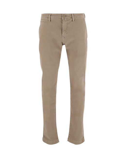 Jacob Cohen Natural Straight Leg Stretched Chinos for men
