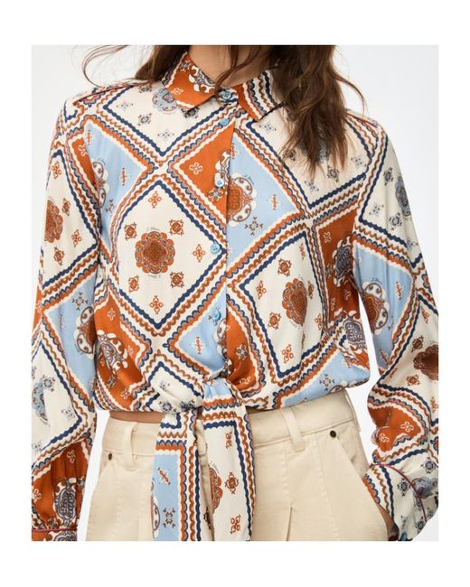 iBlues White Relaxed-Fit Shirt
