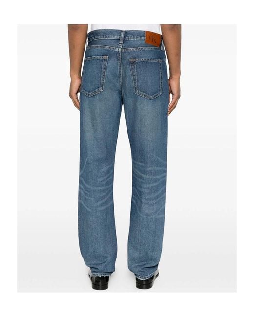 Calvin Klein Blue Belt Loop Jeans for men