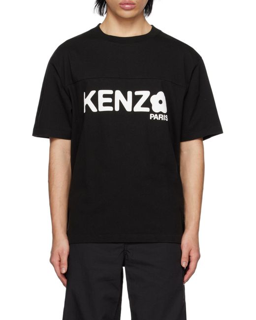 KENZO Black 'Boke Flower 2.0' Oversized T-Shirt for men