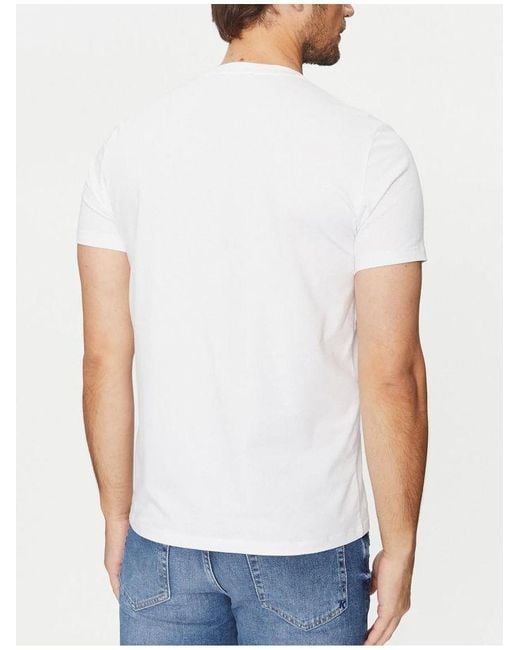 Emporio Armani White Logo Printed Two-Piece T-Shirt for men