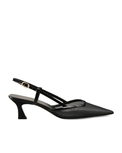 Stuart Weitzman Black Vinnie 50 Slingback
