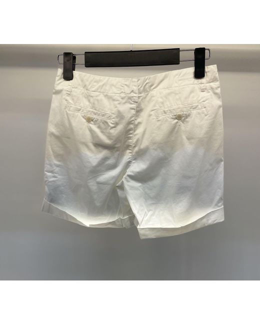 Weekend by Maxmara White Belt-Loop Shorts