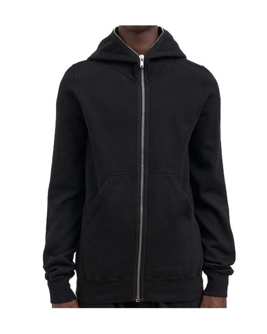 Rick Owens Blue Gimp Zip-Up Hoodie for men
