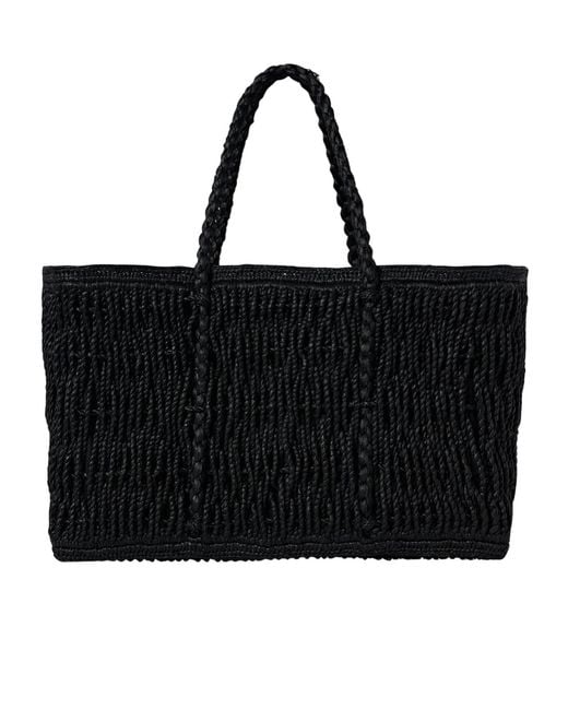 The Row Black Georgica Tote Bag