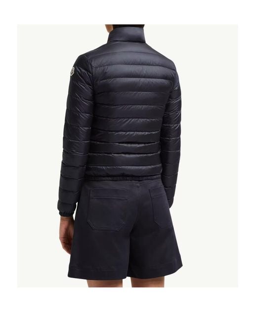 Moncler Blue Lans Short Down Jacket