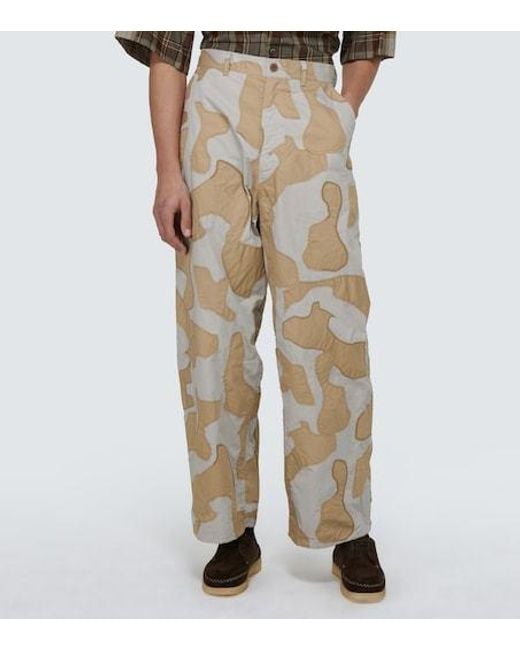 Undercover Natural Wide-Leg Camouflage Pants for men