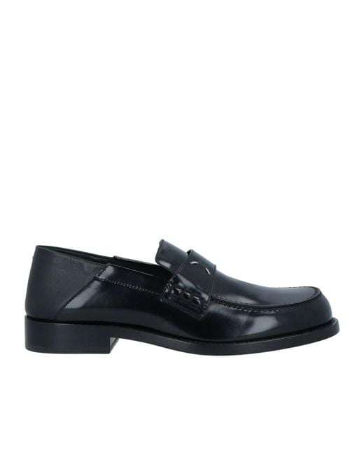 Maison Margiela Black Minimal Solid Flat Shoes