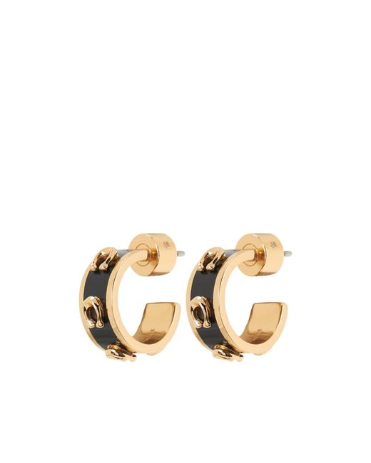 COACH Metallic Round Earrings