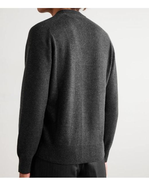 Brunello Cucinelli Gray Long-Sleeved Cardigan for men
