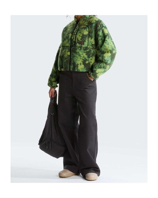 The North Face Green Extreme Pile 2 Printed Jacket W