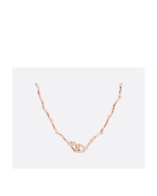 Dior Metallic Bois De Rose Necklace