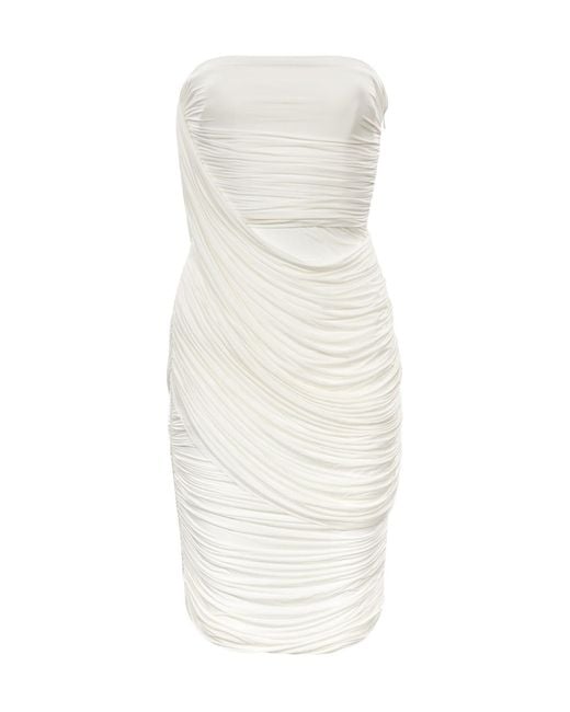 Alex Perry White Off-The-Shoulder Dress