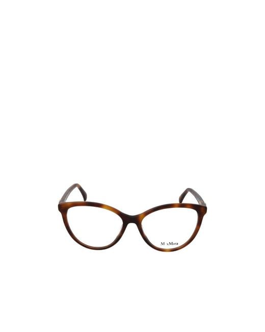 Max Mara White Cat-Eye Glasses