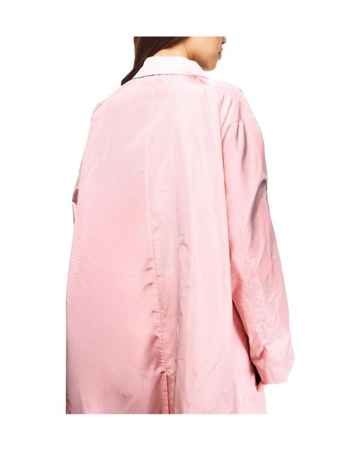 Prada Pink Minimalist Trench Coat
