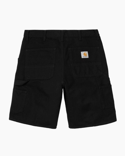 Carhartt Black Logo Patch Chino Shorts for men