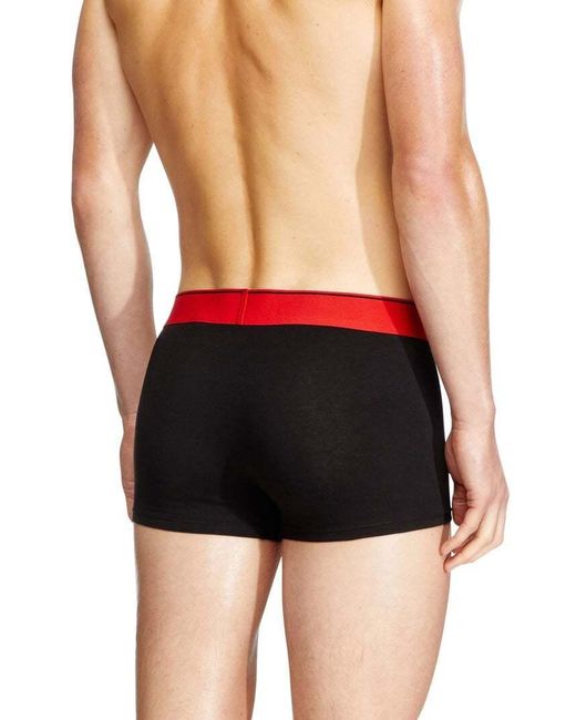 DIESEL Red Umbx-Damienthreepack Three-Pack Of Plain Boxer for men