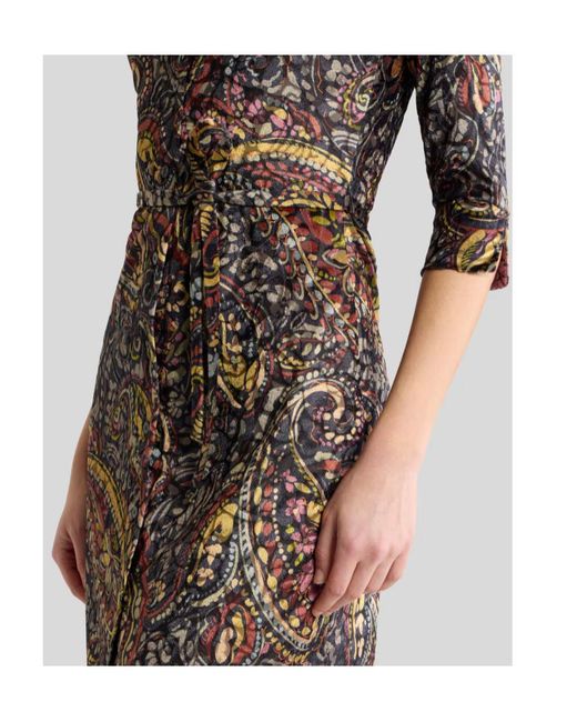 Etro Brown Mini Shirt Dress