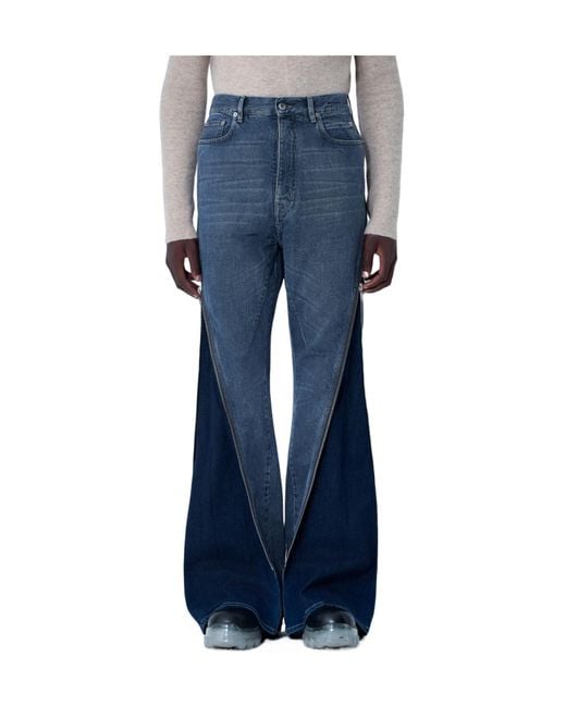 Rick Owens Blue Bolan Banana Pants for men