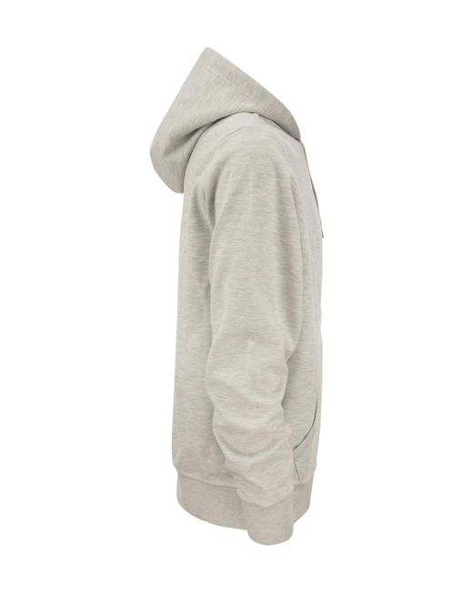 Polo Ralph Lauren Gray Double Knit Hoodie Sweatshirt for men